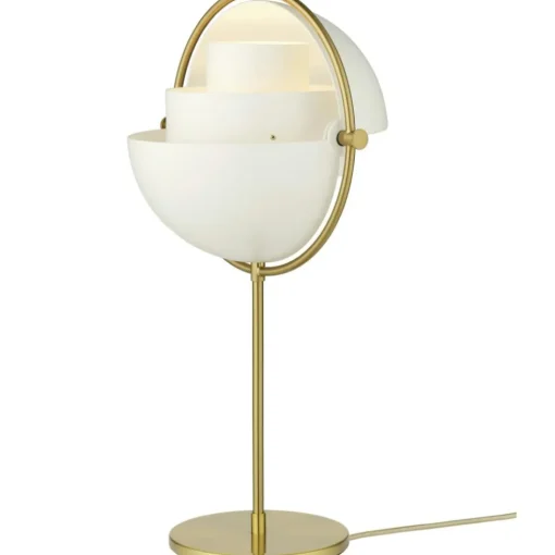 Multi-Lite Table Lamp, Chrome / White
