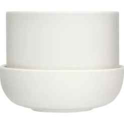 Nappula Pot With Saucer 17x13 cm, White