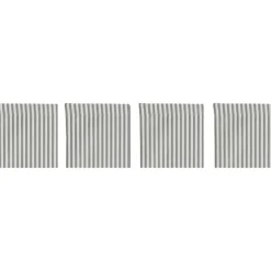 Narrow Stripe Coasters 10x10 cm 4-pack, Grey