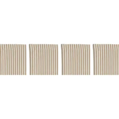 Narrow Stripe Coasters 10x10 cm 4-pack, Grey