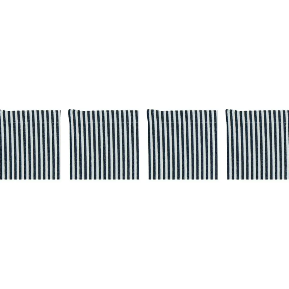 Narrow Stripe Coasters 10x10 cm 4-pack, Grey