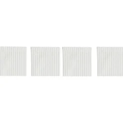 Narrow Stripe Coasters 10x10 cm 4-pack, Grey