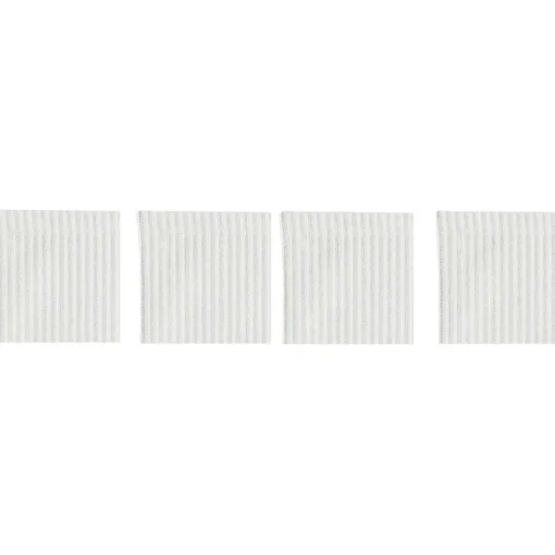 Narrow Stripe Coasters 10x10 cm 4-pack, Grey