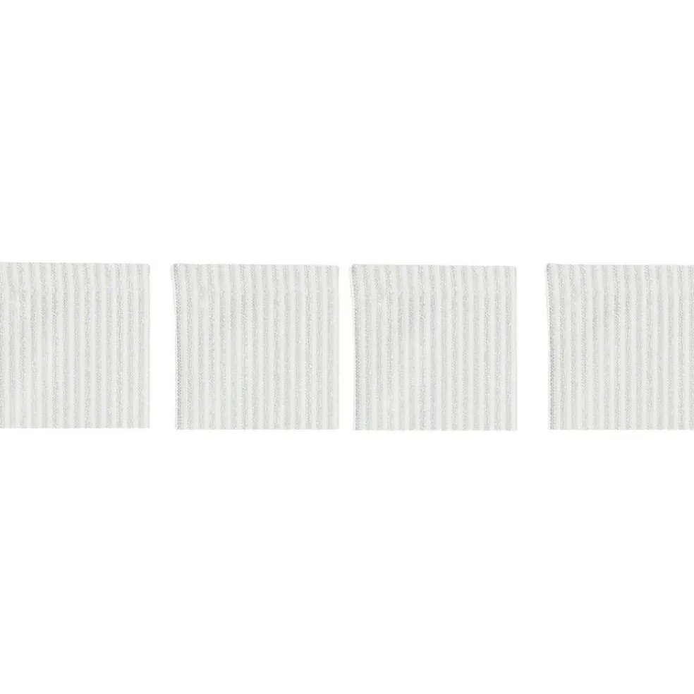 Narrow Stripe Coasters 10x10 cm 4-pack, Grey