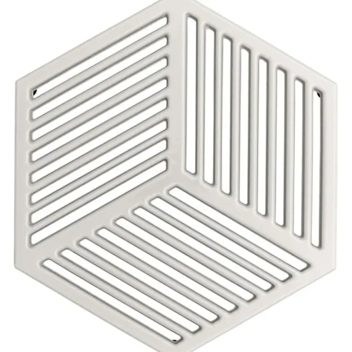 Natural Canvas Trivet Cast Iron 21,5x24,5 cm, White