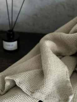 Nella waffle Towel 70X140 cm, Taupe