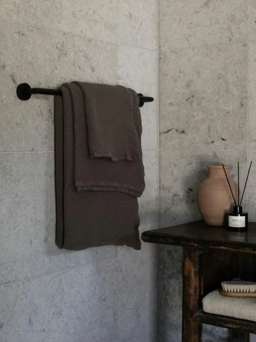 Nella waffle Towel 70X140 cm, Taupe