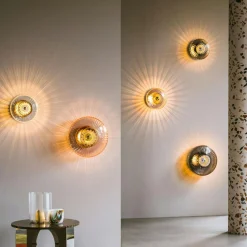 New Wave Optic XL Wall Lamp, Rose