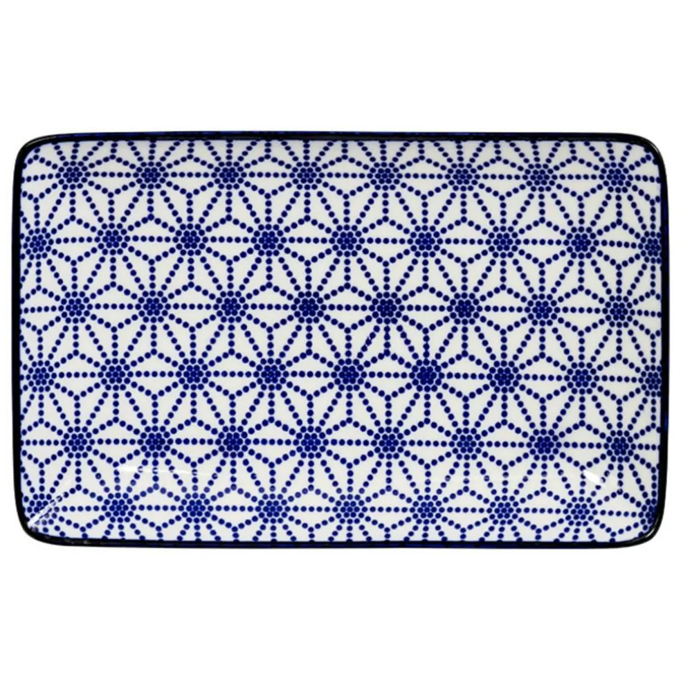 Nippon Blue Sushi Plate 13,5x21 cm, Star