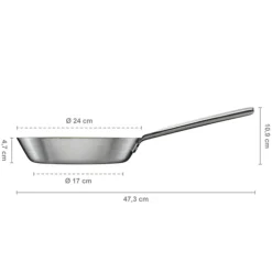 Norden Frying Pan Stainless Steel, 24 cm