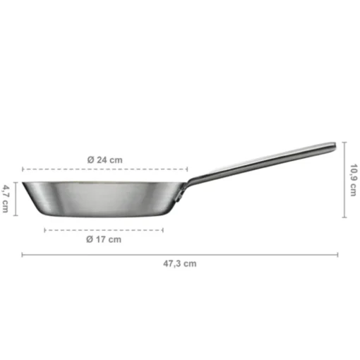 Norden Frying Pan Stainless Steel, 24 cm