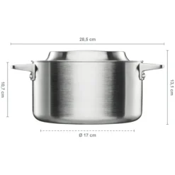 Norden Pot Uncoated Stainless Steel, 5 L