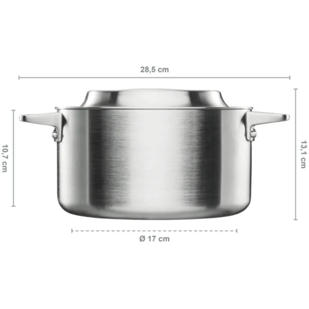 Norden Pot Uncoated Stainless Steel, 5 L