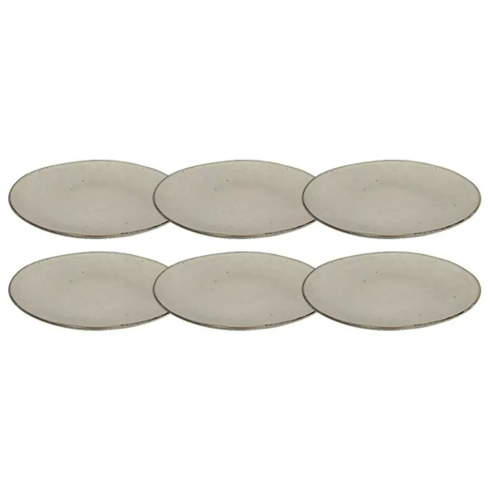 Nordic Sand Plate 26 cm, 6 Pcs