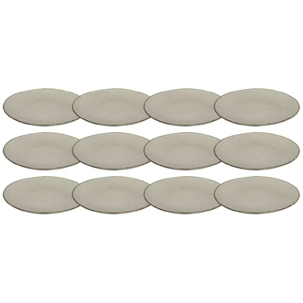 Nordic Sand Plate 26 cm, 12 Pcs