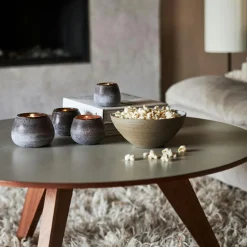 Norrvik Candle Holder Brown, Ø7,5 cm