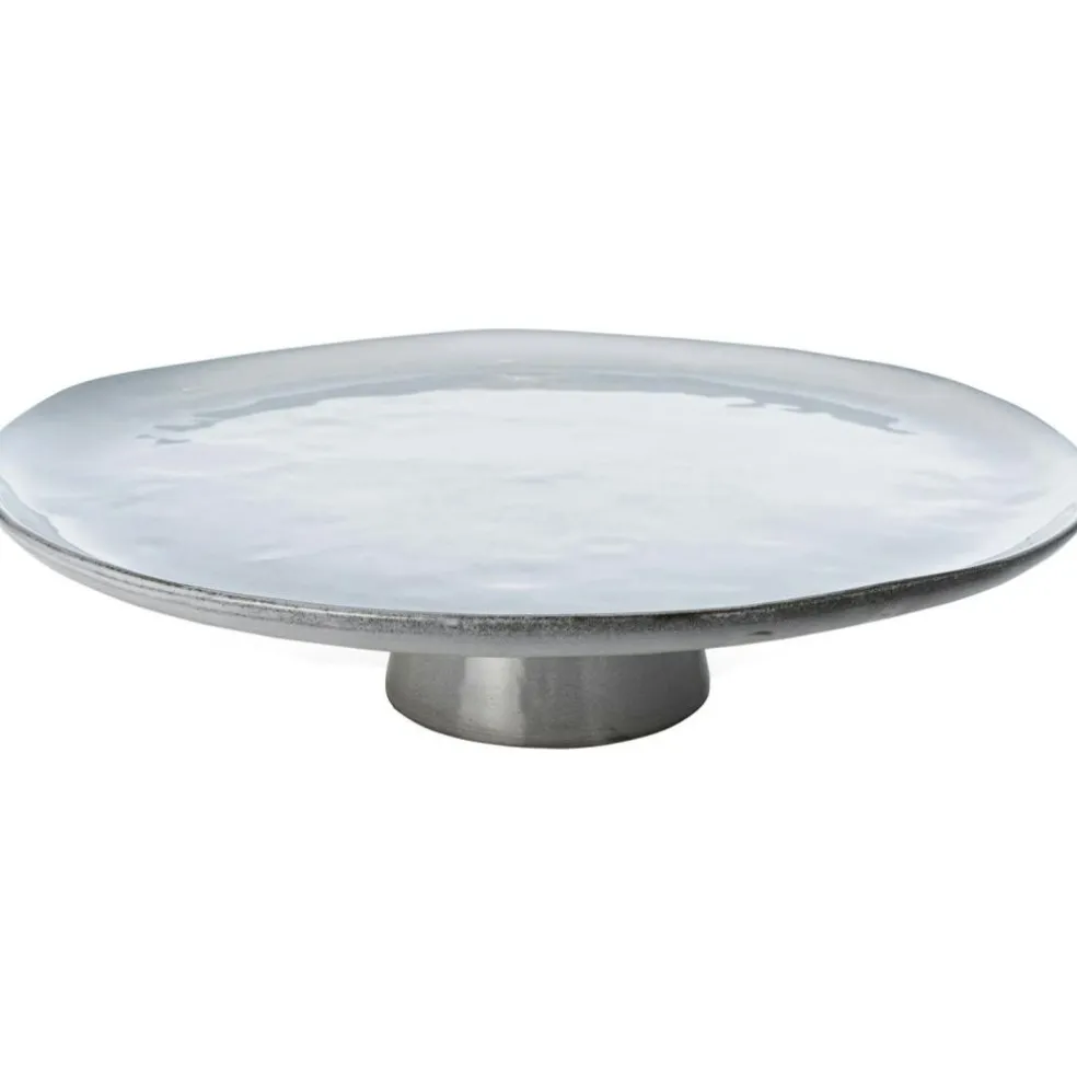 Nosse Ceramics Svelte Cake Stand Stone, 32 cm