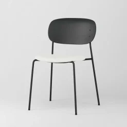 Note Chair, Oak / Beige Bouclé / White