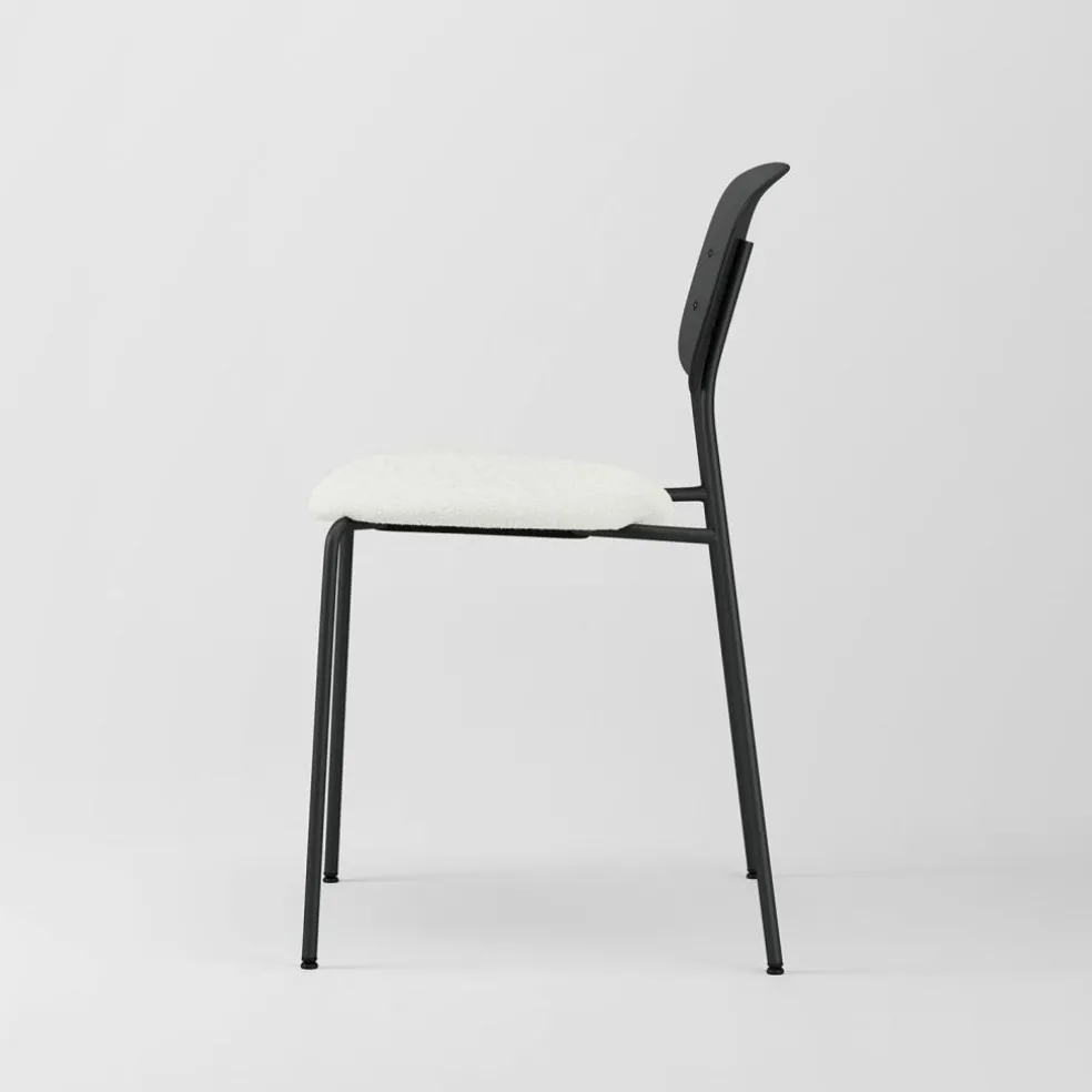 Note Chair, Oak / Beige Bouclé / White