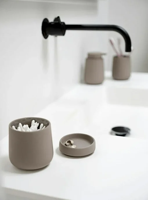 Nova One Jar With Lid, Taupe