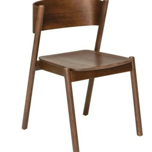 Oblique Dining Chair, Brown