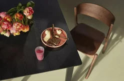 Oblique Dining Chair, Brown