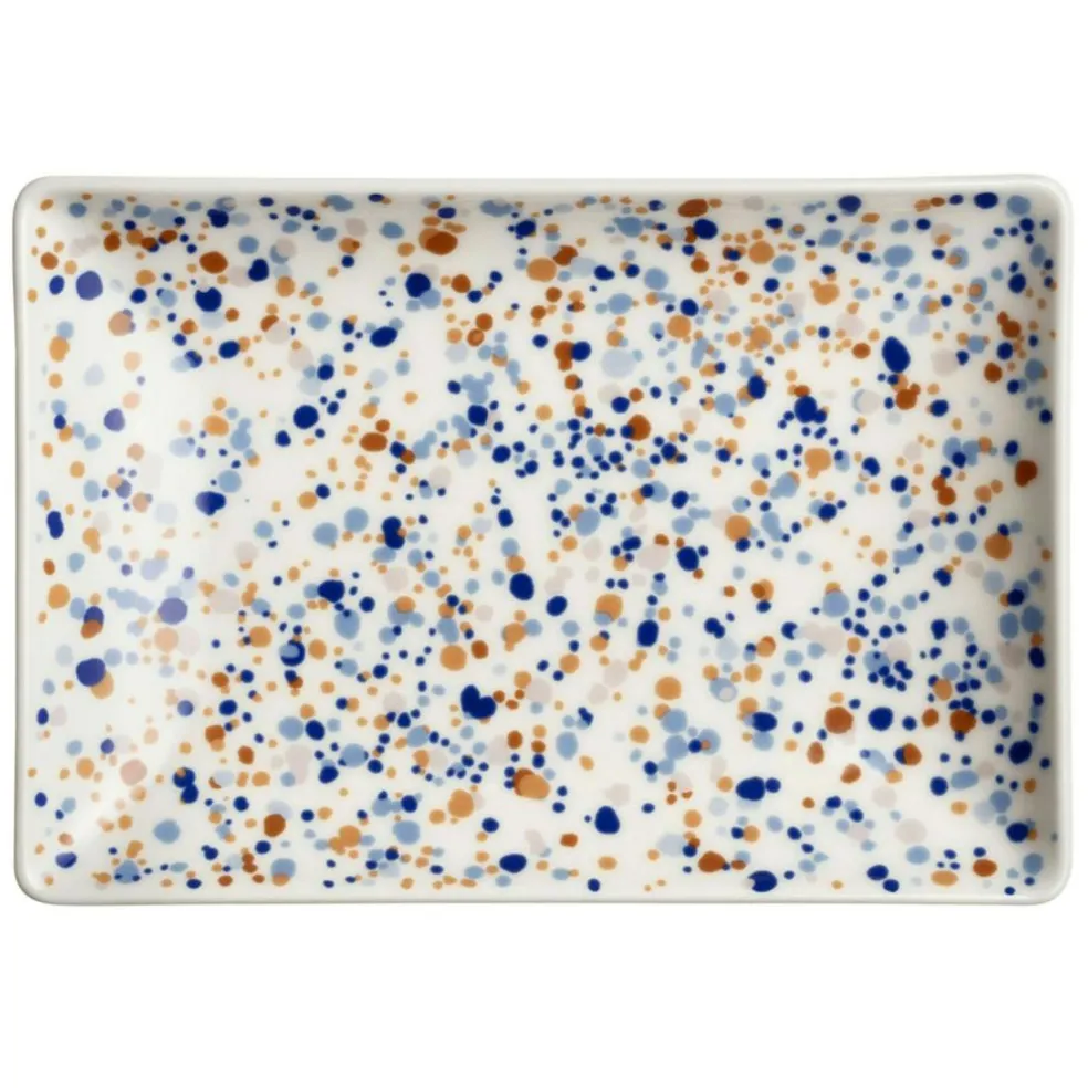 Oiva Toikka Collection Helle Plate Blue / Brown, A5 15x21 cm