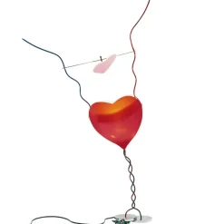 One From The Heart Table Lamp, Red