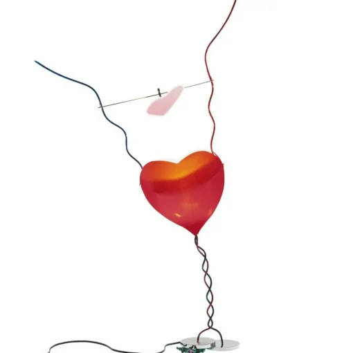 One From The Heart Table Lamp, Red