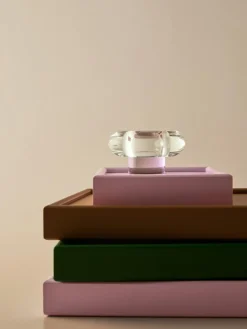 Orion Candle Holder, Clear