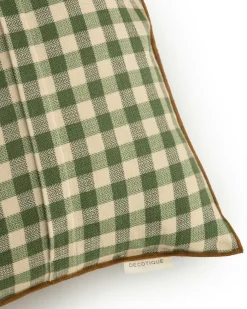 Outline Check Cushion 50x50 cm, Black