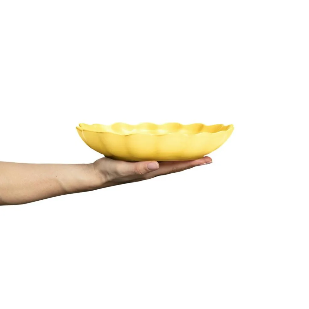 Oyster Bowl 24 cm, White