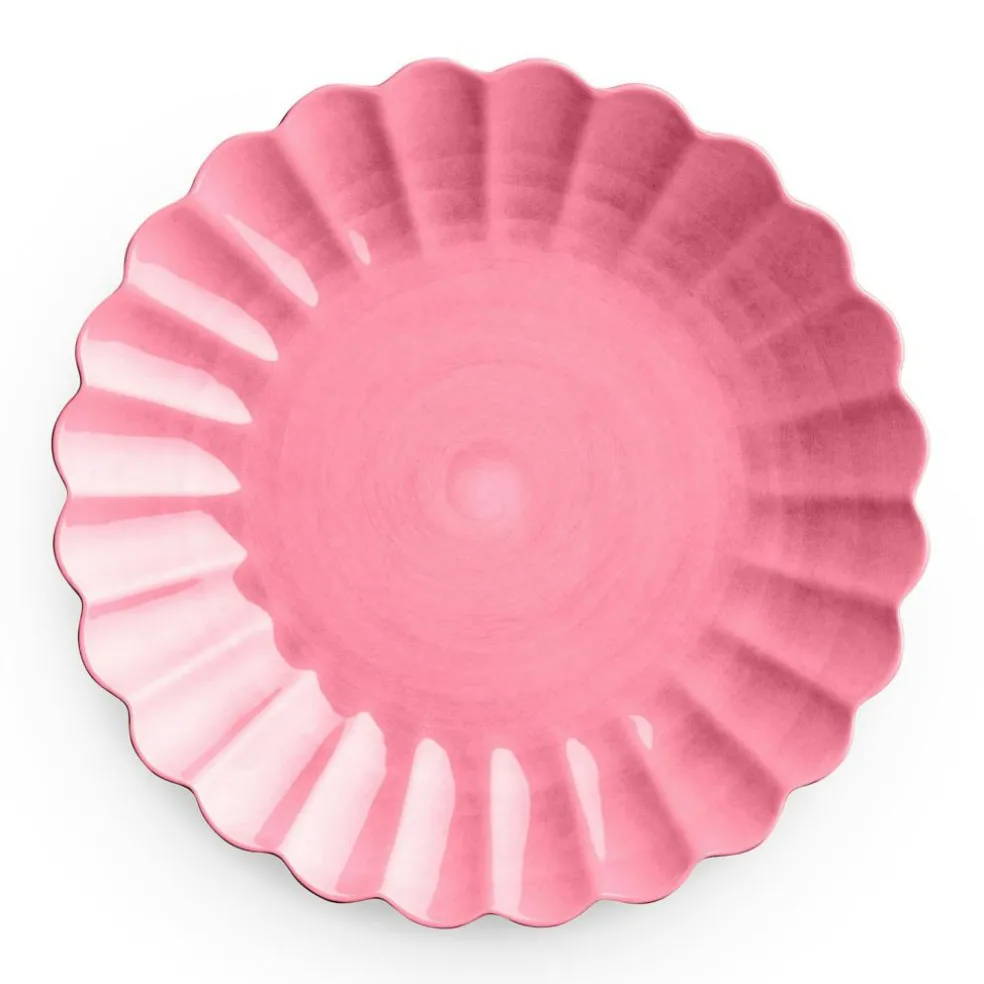Oyster Plate, Yellow, 28 cm