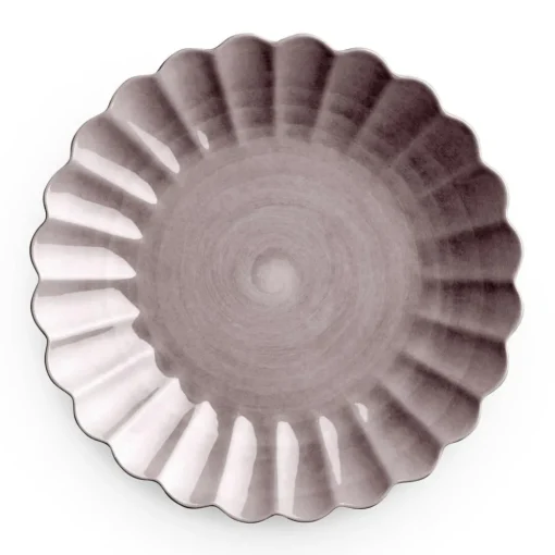 Oyster Plate, Yellow, 28 cm