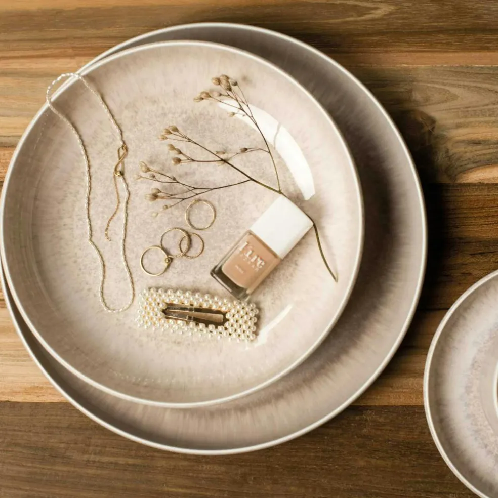Perlemor Plate 27 cm, Sand