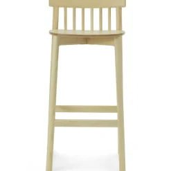 Pind Bar Stool 75 cm, Black Stained Ash