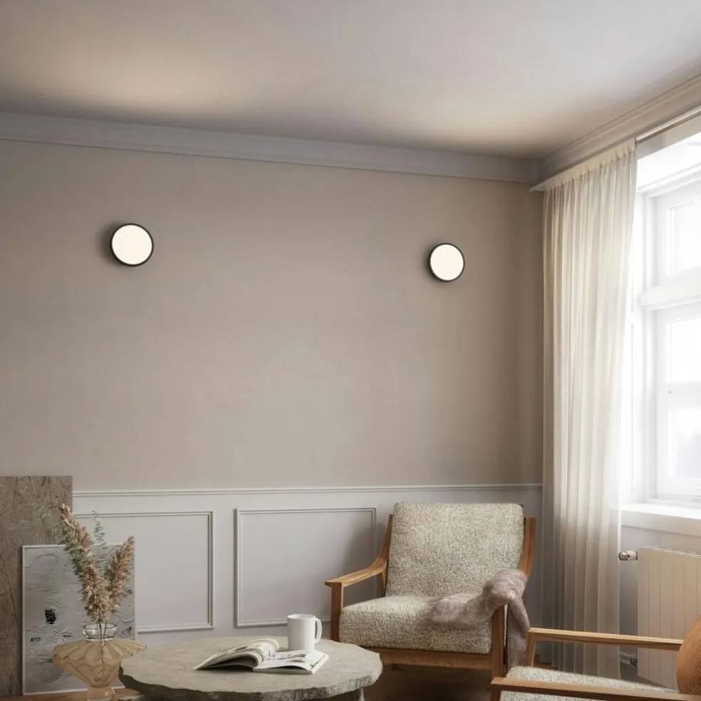 Plafon 20 Wall/Ceiling Lamp, Black / Brass