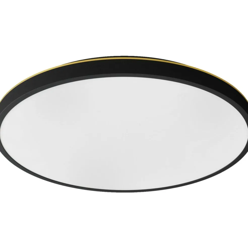 Plafon 20 Wall/Ceiling Lamp, Black / Brass