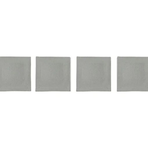 Plain Coasters 10x10 cm 4-pack, Grey
