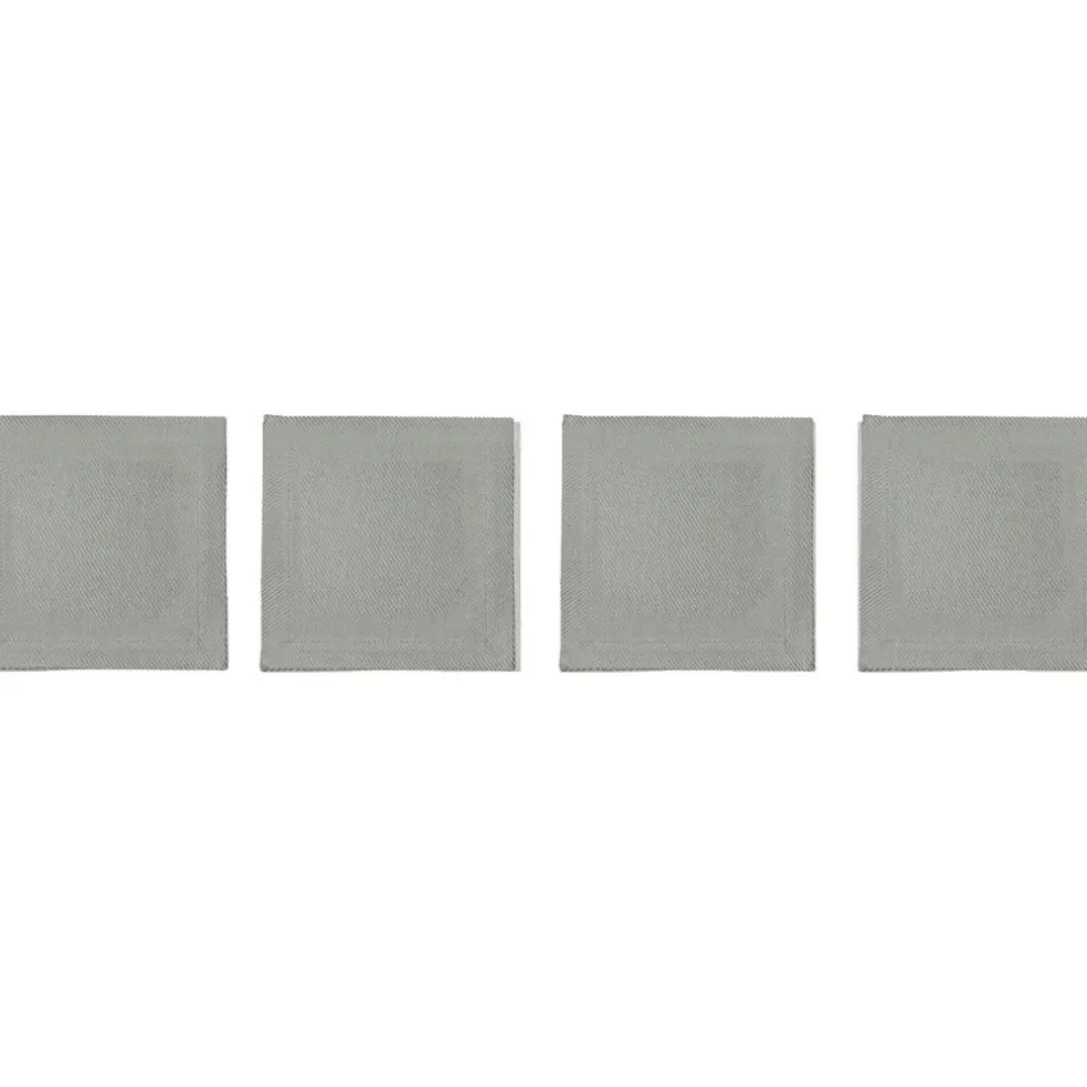 Plain Coasters 10x10 cm 4-pack, Grey