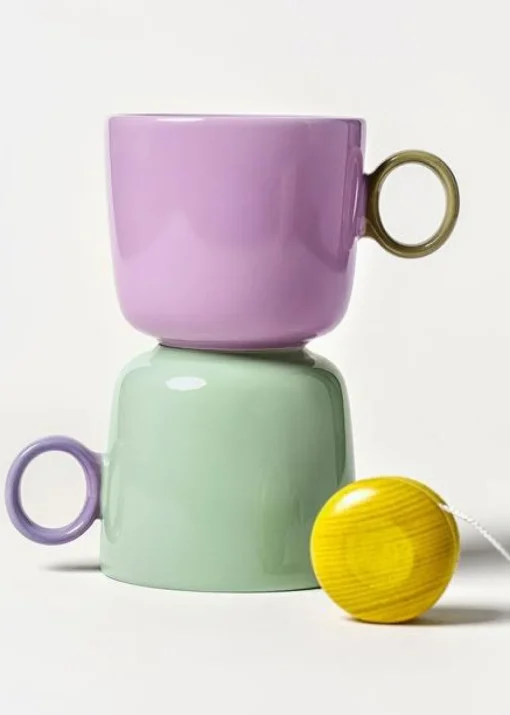 Play Mug 35 cl, Beige / Yellow