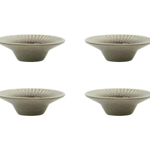Pleat Egg Cup 4-pack, Grey Brown