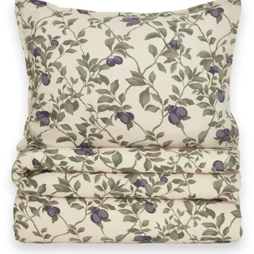 Plum Muslin Bed Set, 140x200 + 50x70 cm