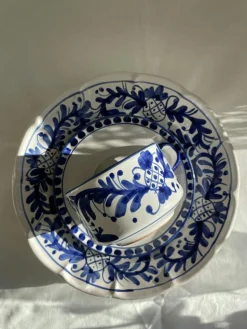 Positano Cup With Saucer, Blue
