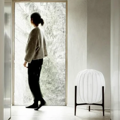 Prisma Floor Lamp, Oak / White