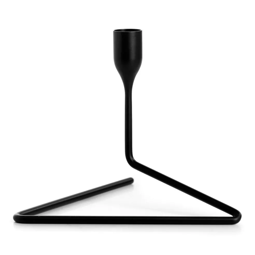 Puzzle Candle Holder Small, Black