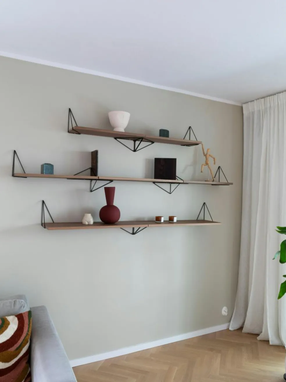 Pythagoras Shelf 80 cm, Oak