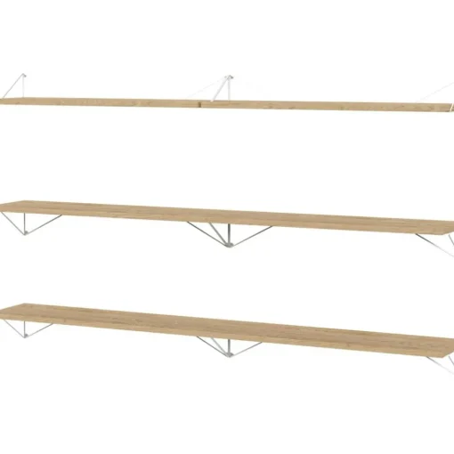Pythagoras Shelf Set 6 Shelves, Oak / White