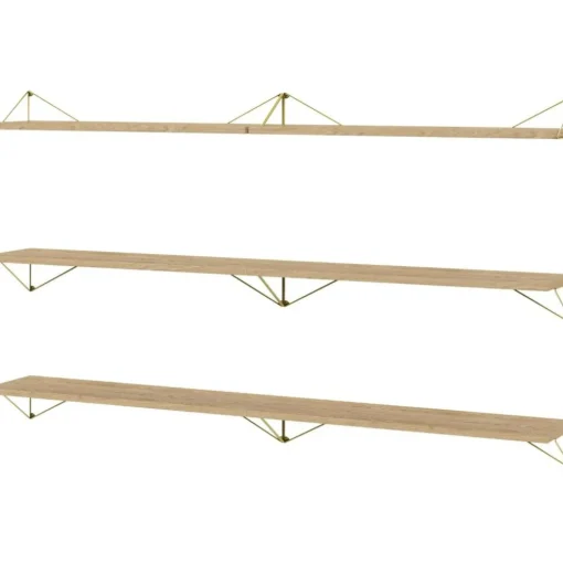 Pythagoras Shelf Set 6 Shelves, Oak / White