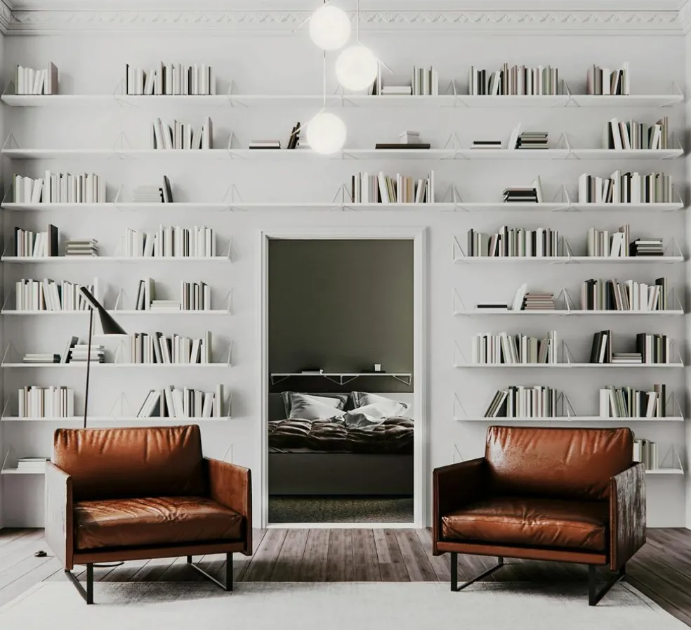 Pythagoras Shelf Set, White